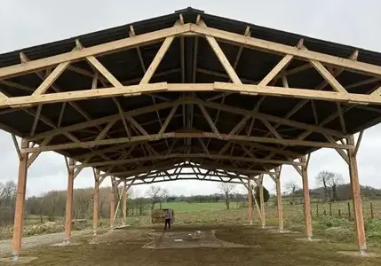 charpente bois Saint Méen Le Grand-1