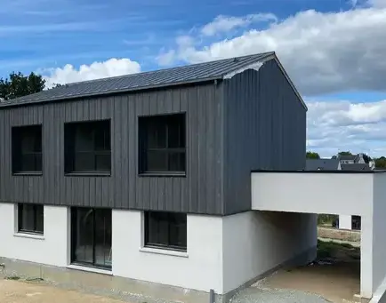 extension maison bois Bédée-5